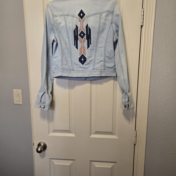 Jessica Simpson Sky Blue Denim Jacket - Picture 2 of 6